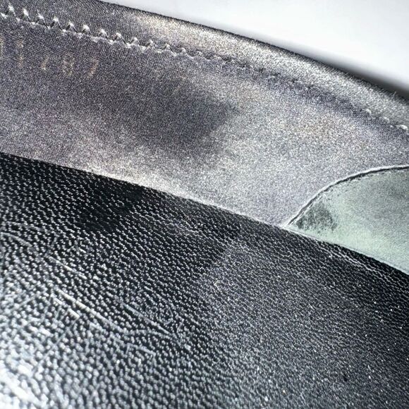 Salvatore Ferragamo Black Wedge Heels 8A - Picture 13 of 15